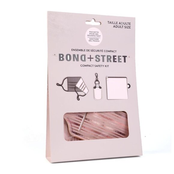 Bond Street PPE Face Mask Kit- Rose Gold Pink - NEW! - Picture 1 of 4